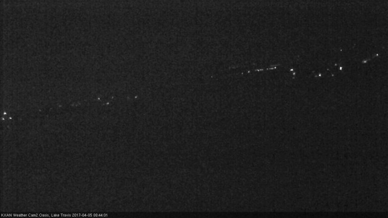 Lake Travis webcam, April 4, 2017 11:50 PM CT