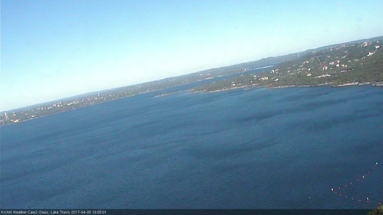 Lake Travis webcam, April 5, 2017 9:25 AM CT