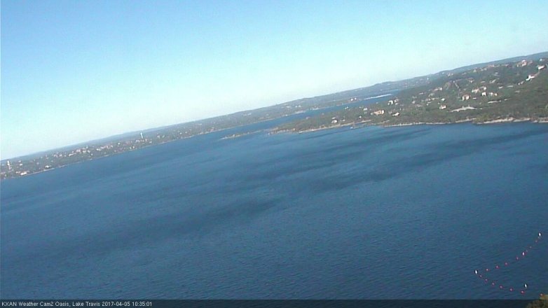 Lake Travis webcam, April 5, 2017 9:40 AM CT