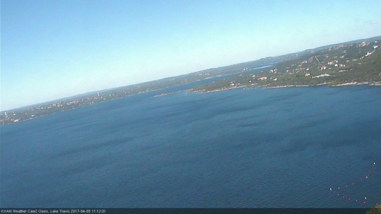 Lake Travis webcam, April 5, 2017 10:15 AM CT