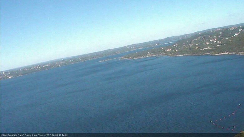 Lake Travis webcam, April 5, 2017 10:25 AM CT