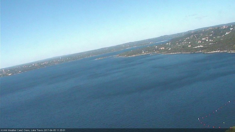Lake Travis webcam, April 5, 2017 10:55 AM CT