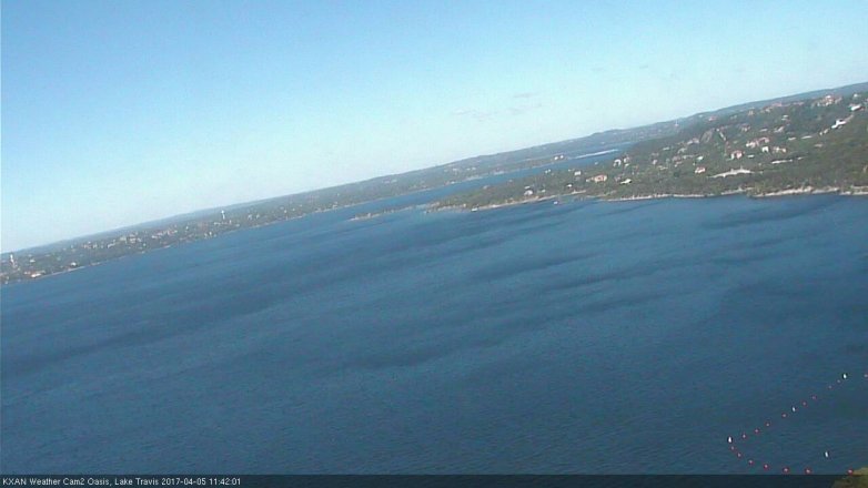 Lake Travis webcam, April 5, 2017 11:00 AM CT