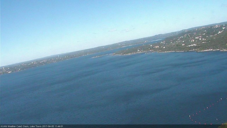 Lake Travis webcam, April 5, 2017 11:10 AM CT