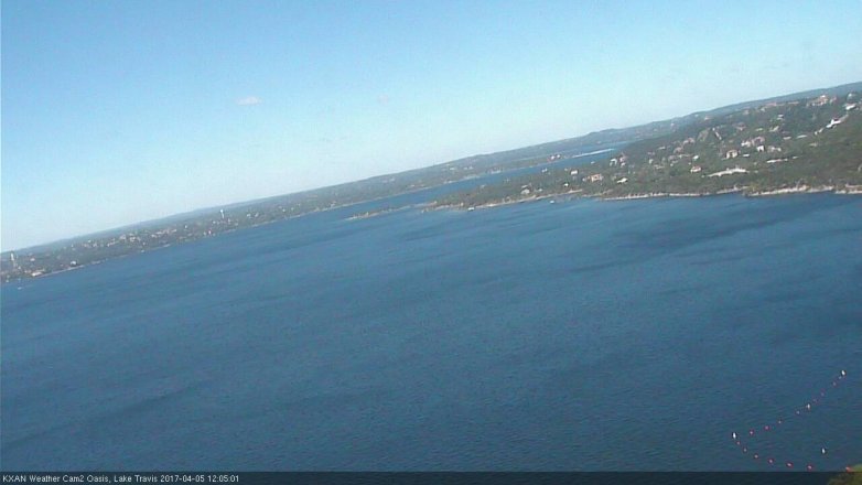 Lake Travis webcam, April 5, 2017 11:20 AM CT