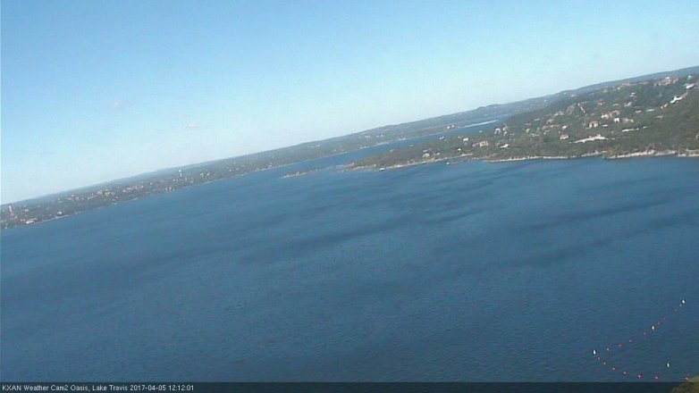 Lake Travis webcam, April 5, 2017 11:25 AM CT