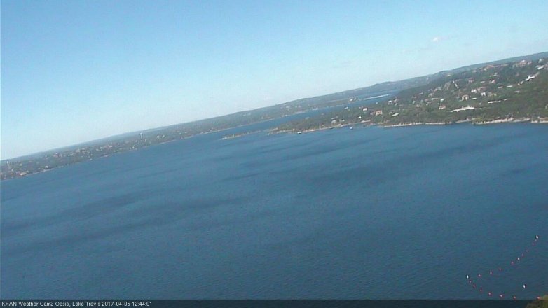 Lake Travis webcam, April 5, 2017 12:05 PM CT