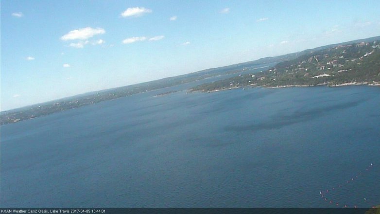 Lake Travis webcam, April 5, 2017 12:50 PM CT