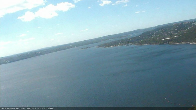 Lake Travis webcam, April 5, 2017 3:00 PM CT