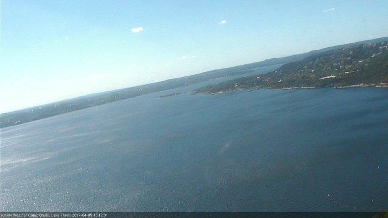 Lake Travis webcam, April 5, 2017 3:10 PM CT