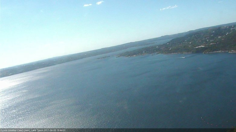 Lake Travis webcam, April 5, 2017 4:00 PM CT
