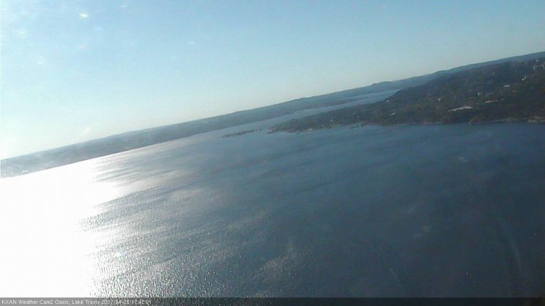 Lake Travis webcam, April 5, 2017 5:00 PM CT