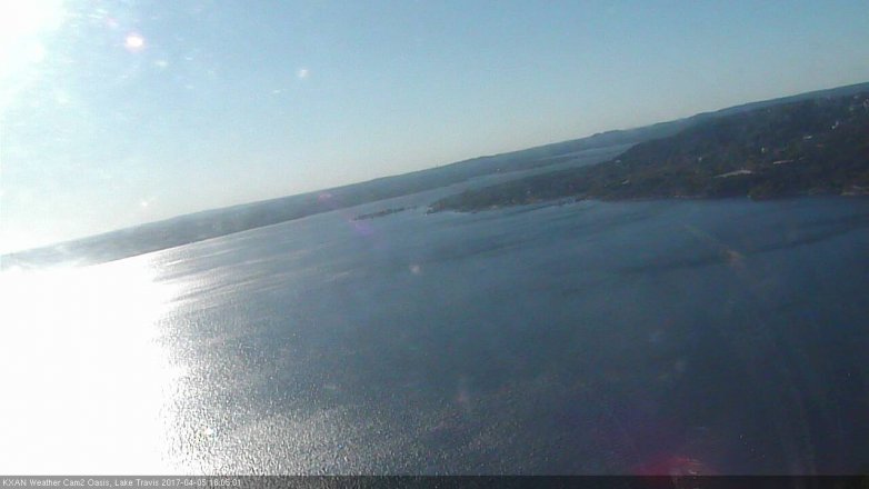 Lake Travis webcam, April 5, 2017 5:30 PM CT