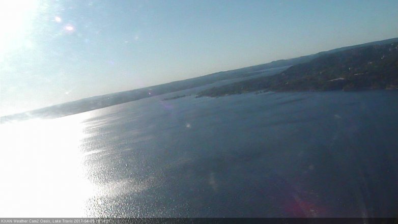 Lake Travis webcam, April 5, 2017 5:35 PM CT