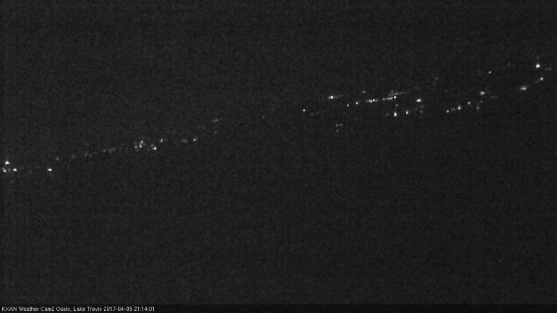 Lake Travis webcam, April 5, 2017 8:15 PM CT