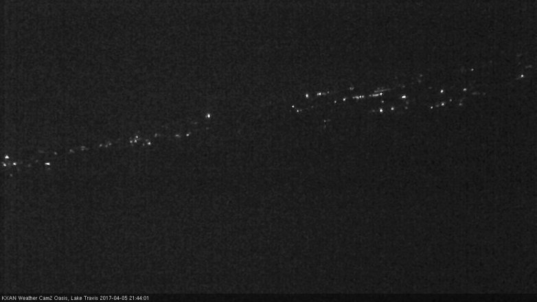 Lake Travis webcam, April 5, 2017 8:50 PM CT