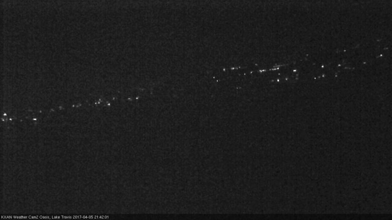Lake Travis webcam, April 5, 2017 9:05 PM CT