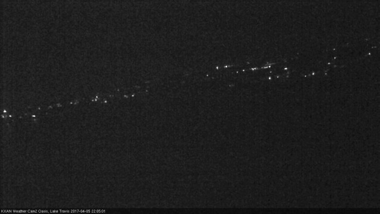Lake Travis webcam, April 5, 2017 9:25 PM CT