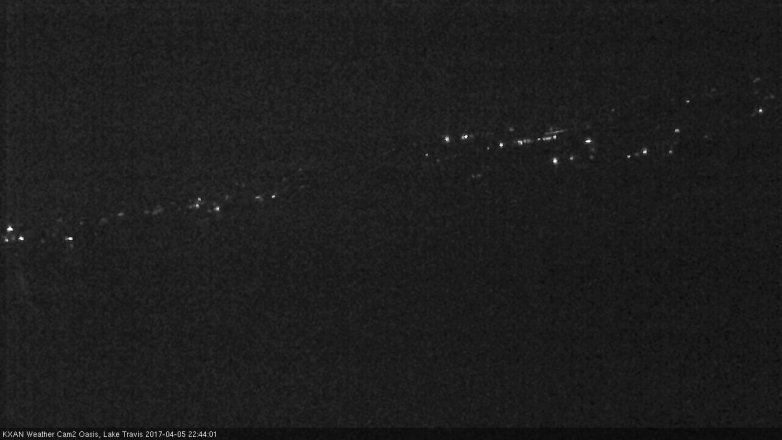 Lake Travis webcam, April 5, 2017 9:55 PM CT