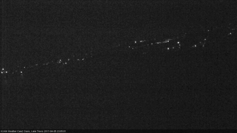 Lake Travis webcam, April 5, 2017 10:05 PM CT