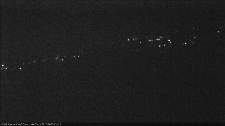 Lake Travis webcam, April 5, 2017 10:10 PM CT