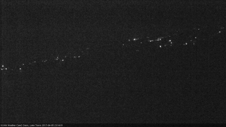 Lake Travis webcam, April 5, 2017 10:40 PM CT