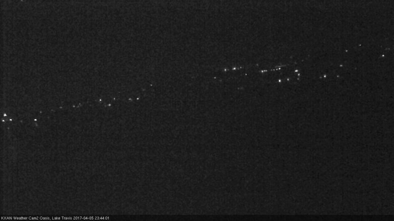 Lake Travis webcam, April 5, 2017 10:45 PM CT