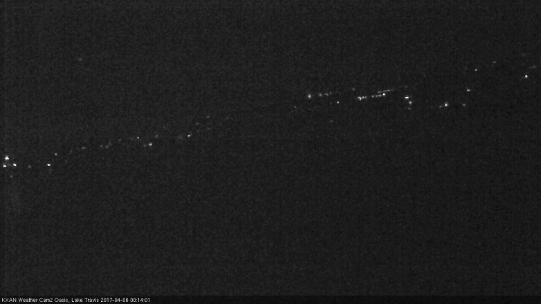 Lake Travis webcam, April 5, 2017 11:35 PM CT