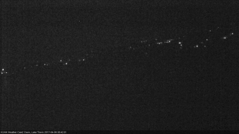Lake Travis webcam, April 5, 2017 11:55 PM CT