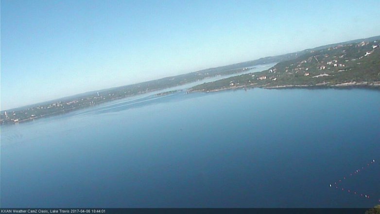 Lake Travis webcam, April 6, 2017 9:45 AM CT