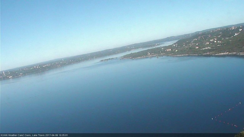 Lake Travis webcam, April 6, 2017 9:50 AM CT