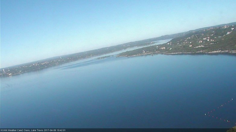 Lake Travis webcam, April 6, 2017 10:05 AM CT