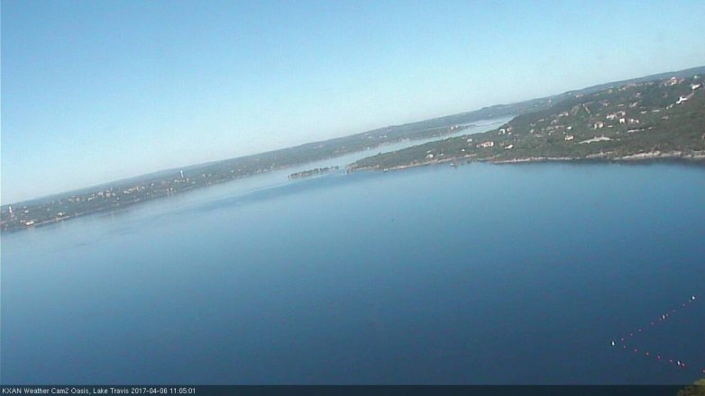 Lake Travis webcam, April 6, 2017 10:25 AM CT