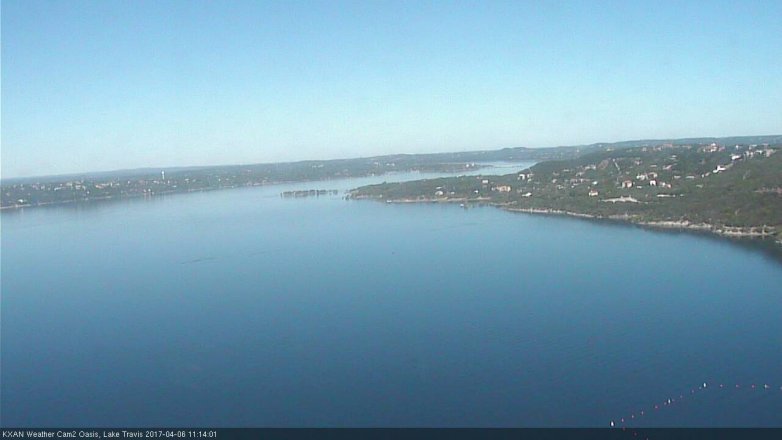 Lake Travis webcam, April 6, 2017 10:35 AM CT