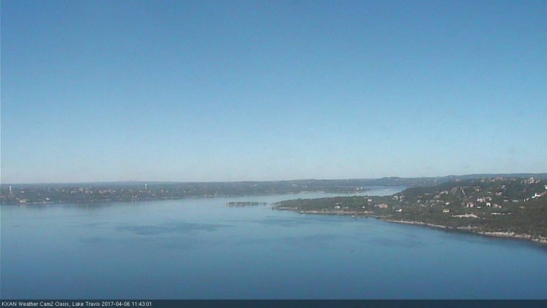 Lake Travis webcam, April 6, 2017 10:55 AM CT