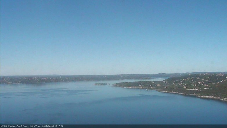 Lake Travis webcam, April 6, 2017 11:25 AM CT