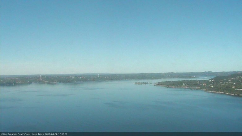 Lake Travis webcam, April 6, 2017 11:55 AM CT