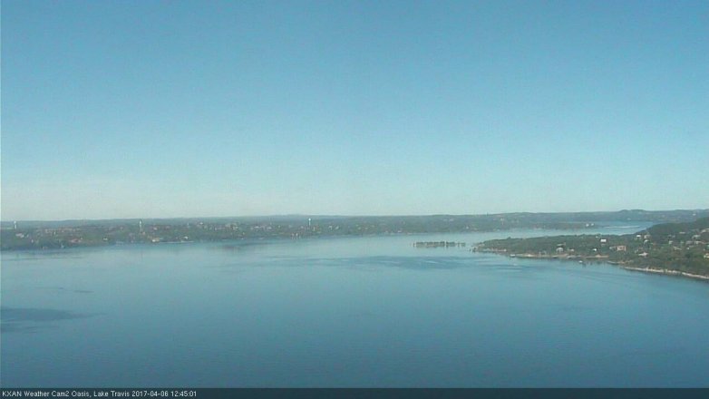 Lake Travis webcam, April 6, 2017 12:00 PM CT