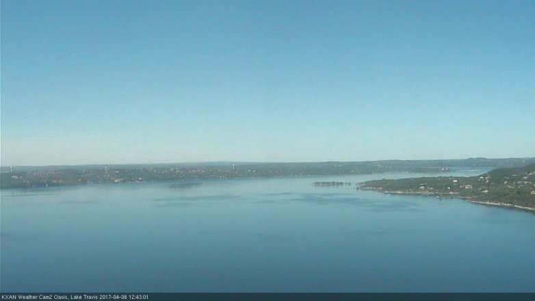 Lake Travis webcam, April 6, 2017 12:05 PM CT