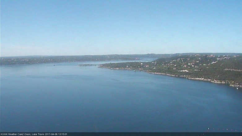 Lake Travis webcam, April 6, 2017 12:40 PM CT