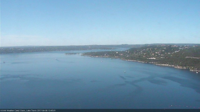 Lake Travis webcam, April 6, 2017 12:55 PM CT