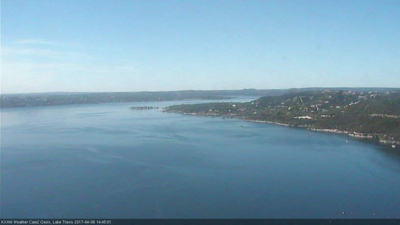 Lake Travis webcam, April 6, 2017 2:05 PM CT