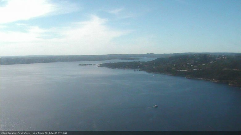 Lake Travis webcam, April 6, 2017 4:15 PM CT