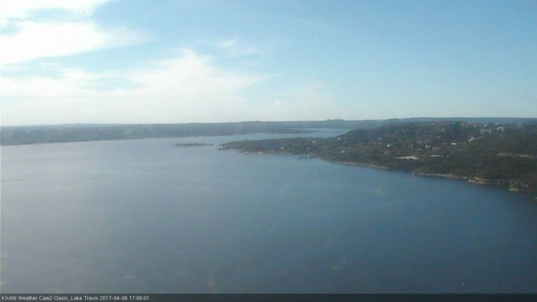 Lake Travis webcam, April 6, 2017 4:20 PM CT
