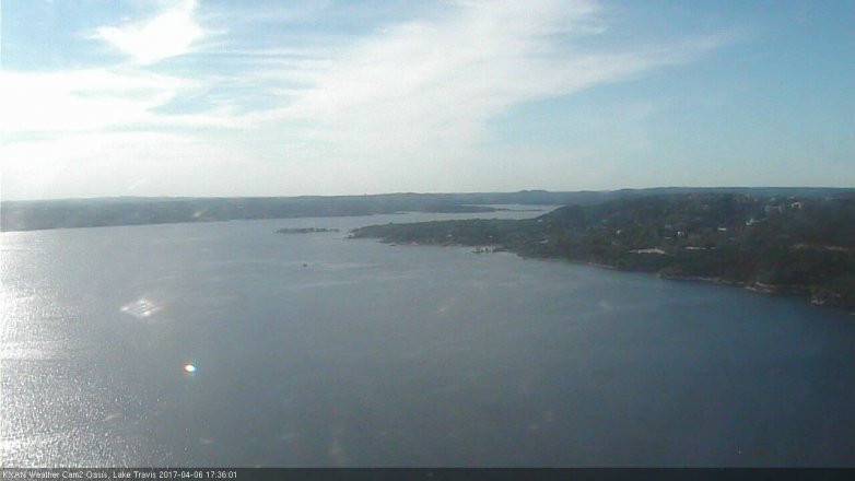 Lake Travis webcam, April 6, 2017 4:35 PM CT