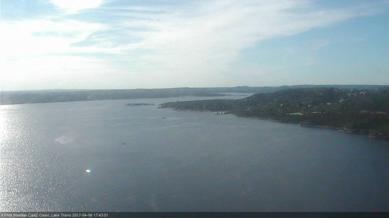 Lake Travis webcam, April 6, 2017 4:50 PM CT