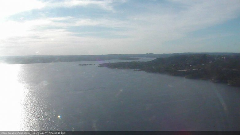 Lake Travis webcam, April 6, 2017 5:15 PM CT