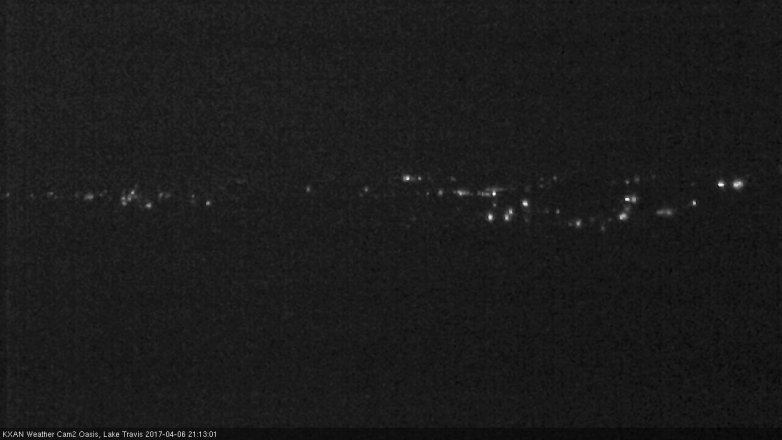 Lake Travis webcam, April 6, 2017 8:25 PM CT