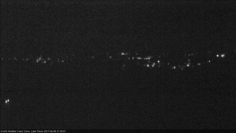Lake Travis webcam, April 6, 2017 8:40 PM CT