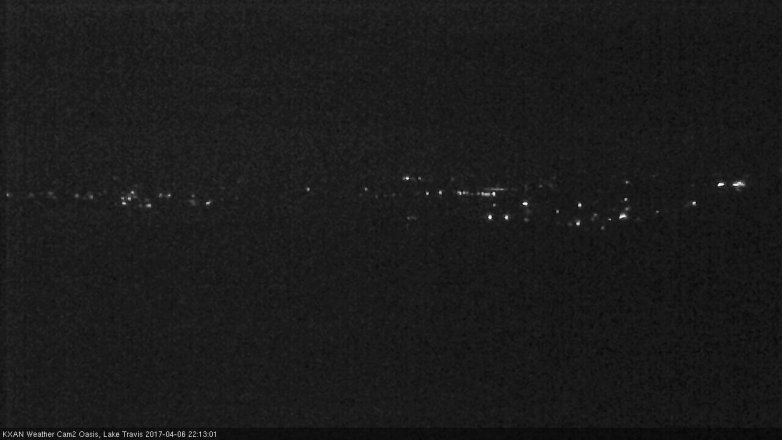 Lake Travis webcam, April 6, 2017 9:15 PM CT